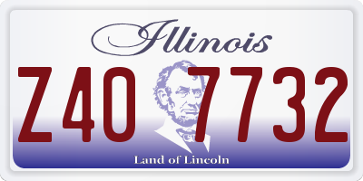 IL license plate Z407732