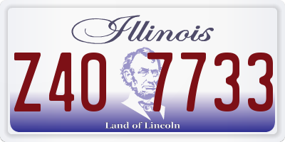 IL license plate Z407733