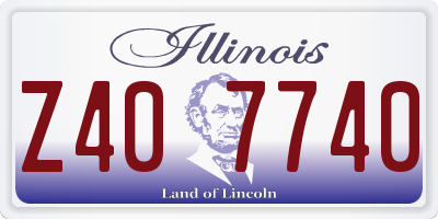 IL license plate Z407740