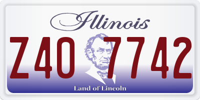 IL license plate Z407742