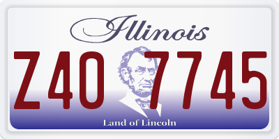 IL license plate Z407745