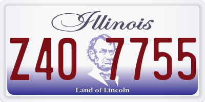 IL license plate Z407755