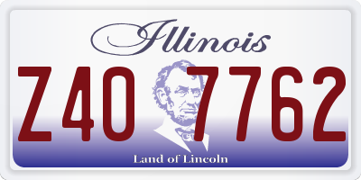 IL license plate Z407762