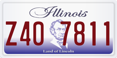 IL license plate Z407811