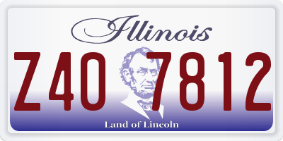 IL license plate Z407812