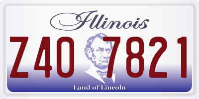 IL license plate Z407821