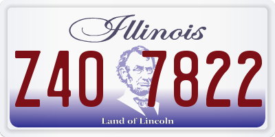 IL license plate Z407822