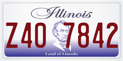 IL license plate Z407842