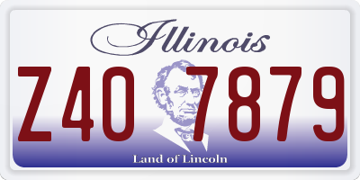 IL license plate Z407879