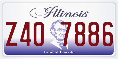 IL license plate Z407886