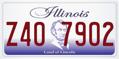 IL license plate Z407902