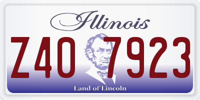 IL license plate Z407923