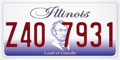 IL license plate Z407931