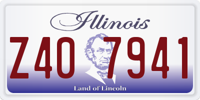 IL license plate Z407941