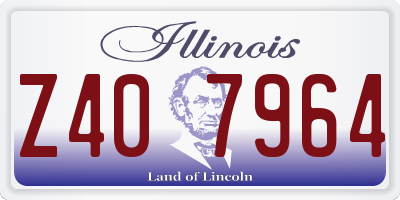 IL license plate Z407964