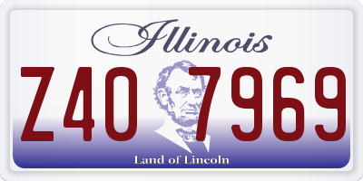 IL license plate Z407969