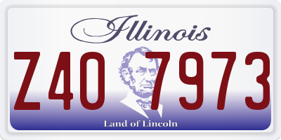 IL license plate Z407973