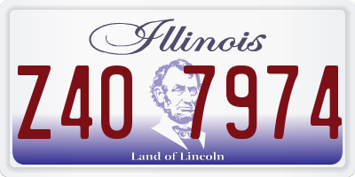 IL license plate Z407974