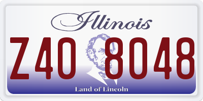 IL license plate Z408048