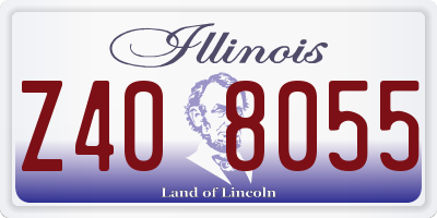IL license plate Z408055
