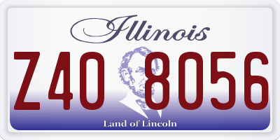 IL license plate Z408056