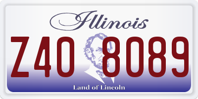 IL license plate Z408089