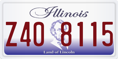 IL license plate Z408115