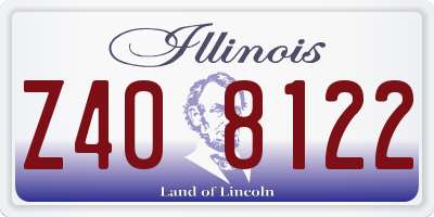 IL license plate Z408122