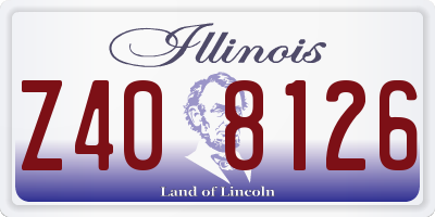 IL license plate Z408126