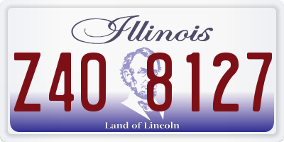 IL license plate Z408127