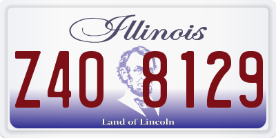IL license plate Z408129