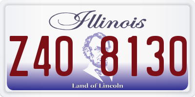 IL license plate Z408130