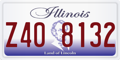 IL license plate Z408132