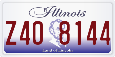 IL license plate Z408144