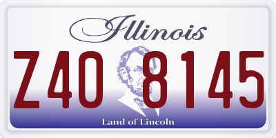 IL license plate Z408145