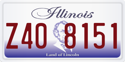 IL license plate Z408151