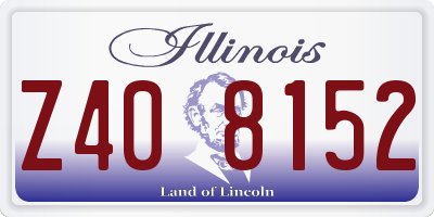 IL license plate Z408152