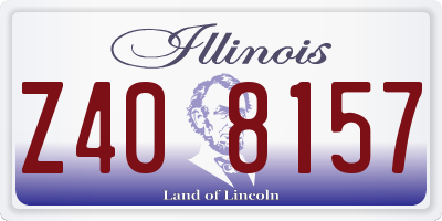 IL license plate Z408157