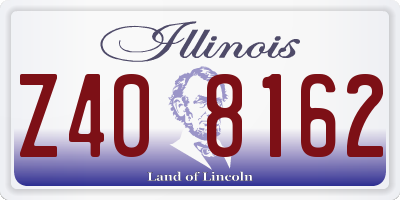 IL license plate Z408162