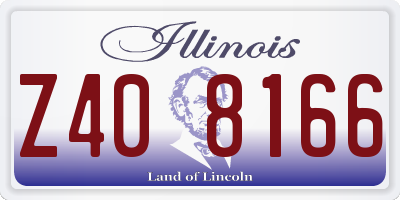 IL license plate Z408166