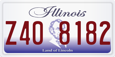 IL license plate Z408182
