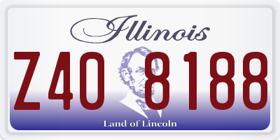 IL license plate Z408188