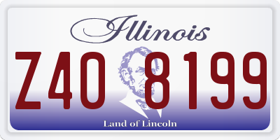 IL license plate Z408199