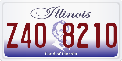 IL license plate Z408210