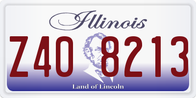 IL license plate Z408213
