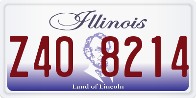 IL license plate Z408214