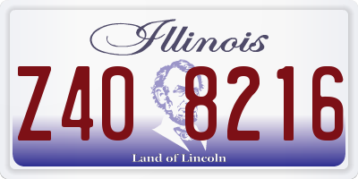 IL license plate Z408216