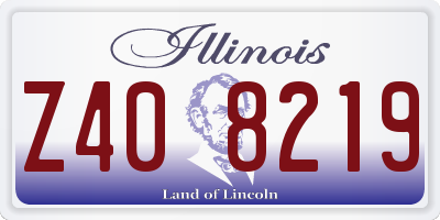 IL license plate Z408219