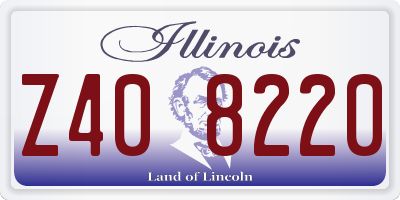 IL license plate Z408220