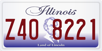 IL license plate Z408221